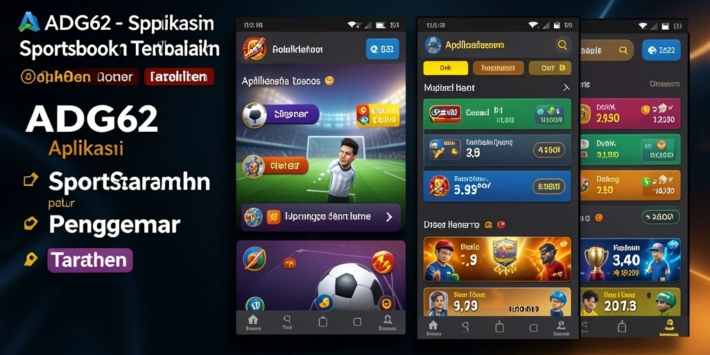 Tampilan menarik dari gameplay aplikasi Sportsbook ADG62.