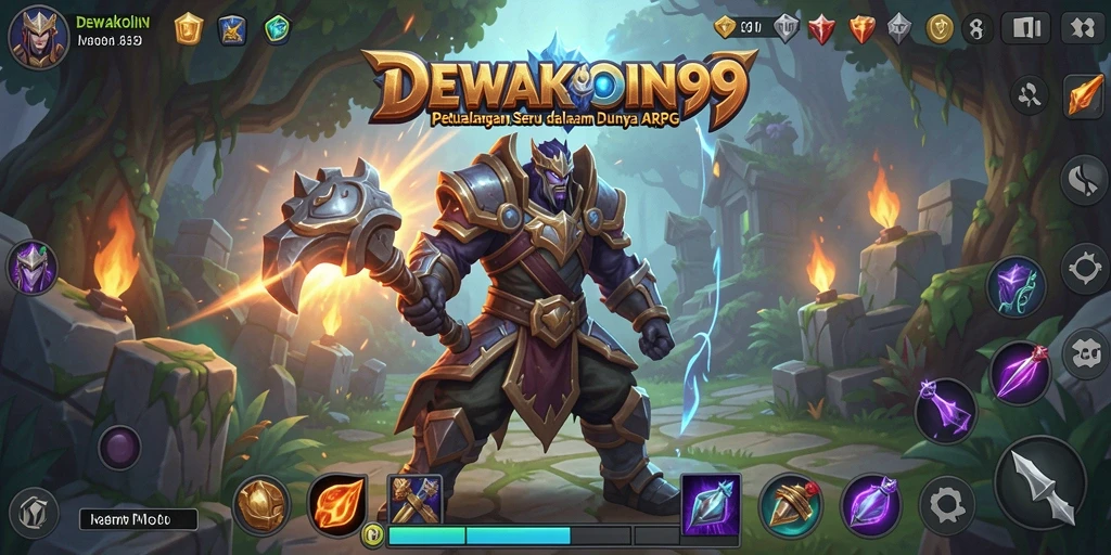 Tampilan gameplay menakjubkan dalam DEWAKOIN99 dengan pertarungan yang mendebarkan.