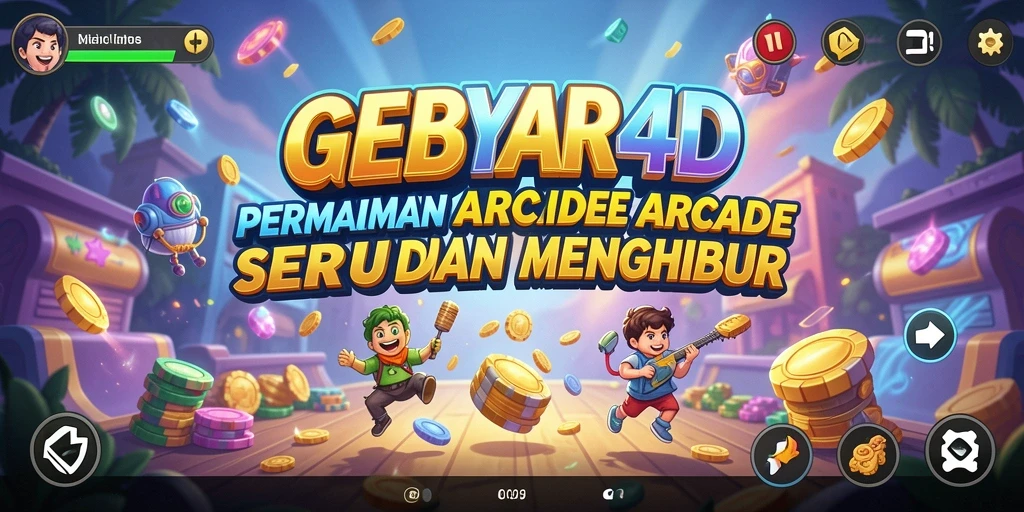 Screenshot GEBYAR4D menampilkan momen seru gameplay Arcade.