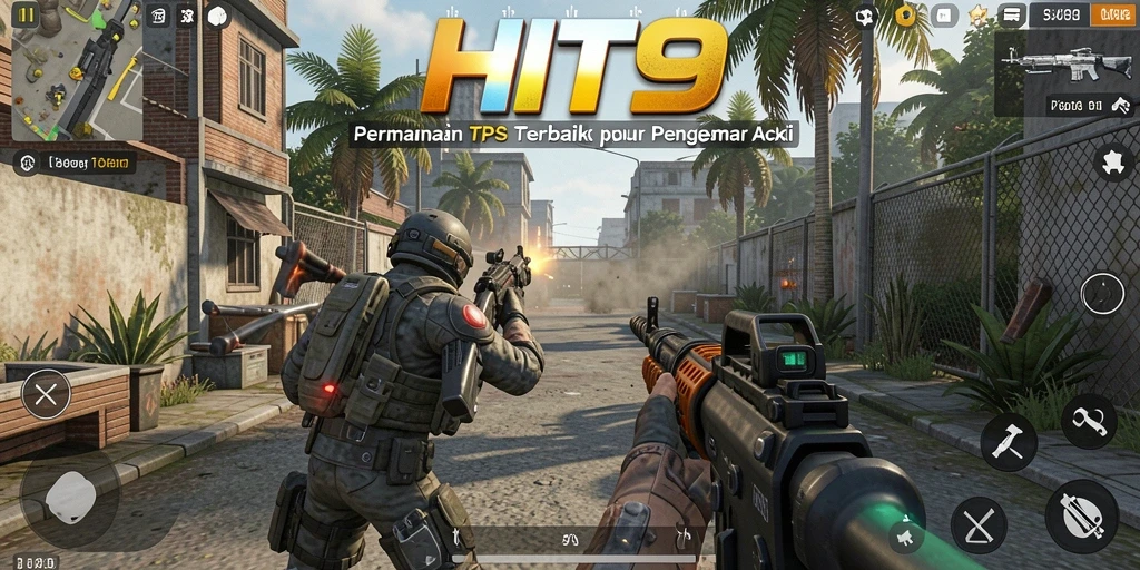 Tangkapan layar gameplay HIT9 menampilkan aksi mendebarkan di medan perang.