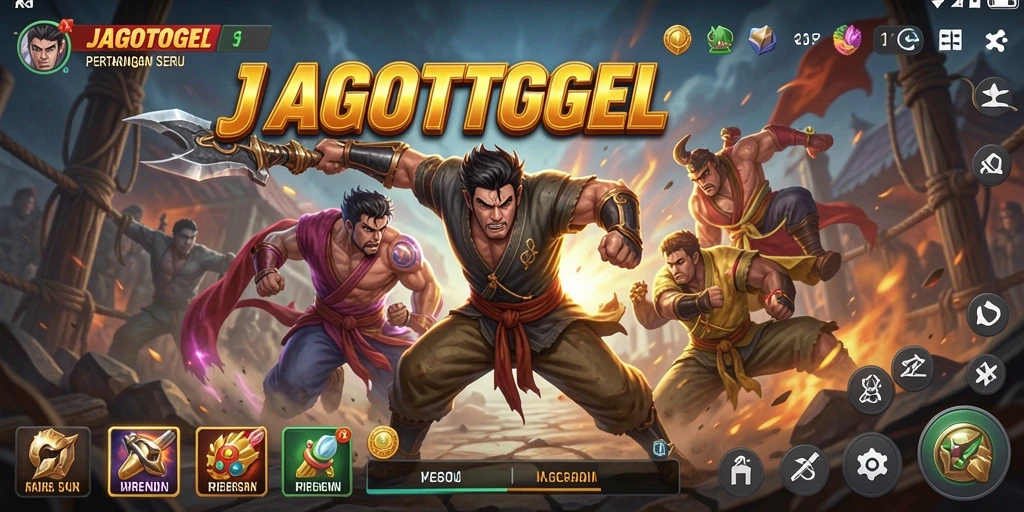 Tampilan aksi pertarungan seru di JAGOTOGEL