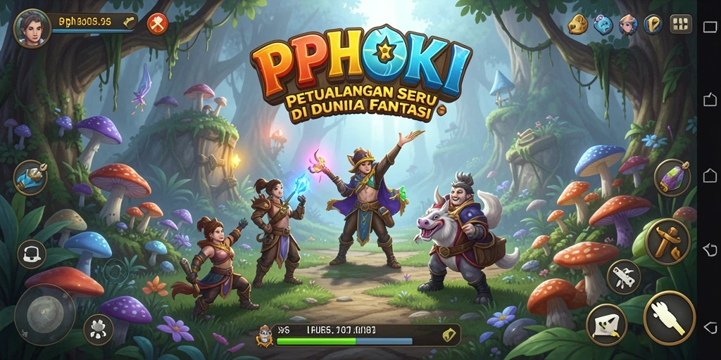 Tangkapan layar gameplay PPHOKI yang menunjukkan aksi petualangan.
