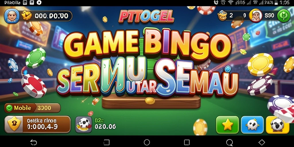 Screenshot gameplay Bingo PTTOGEL yang seru dan interaktif.