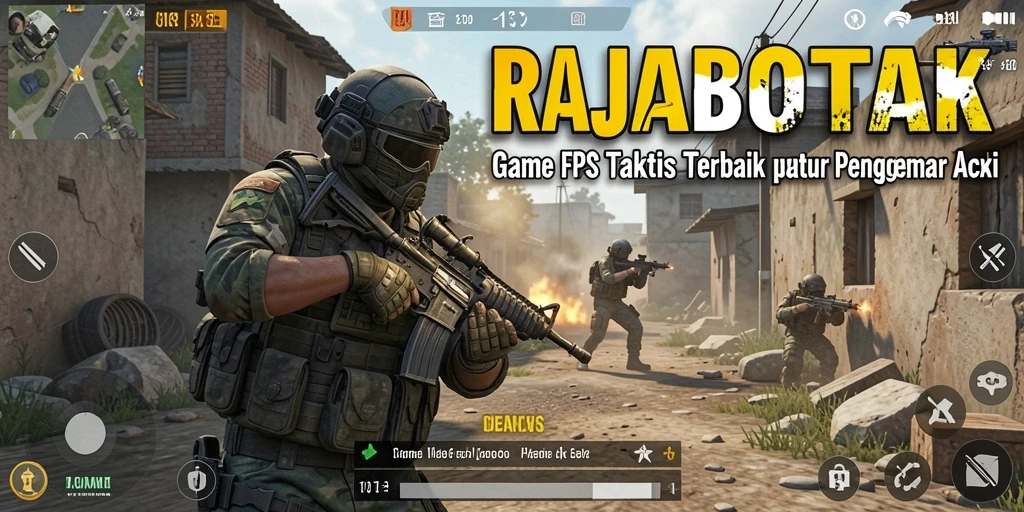 Tangkapan layar RAJABOTAK menampilkan pertempuran intens dengan grafis yang brilian.